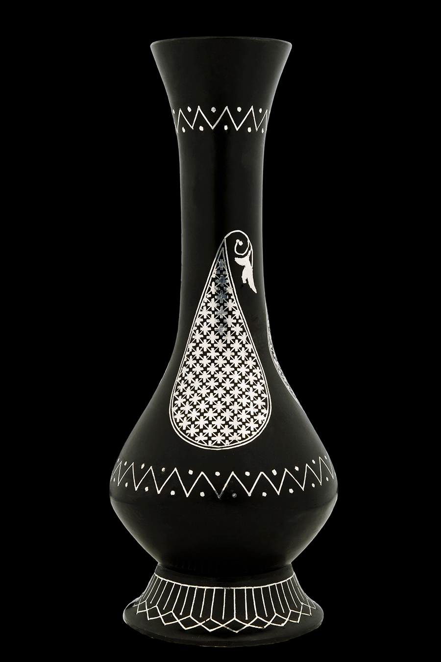 Bidri Flower Vase - Duck Designed