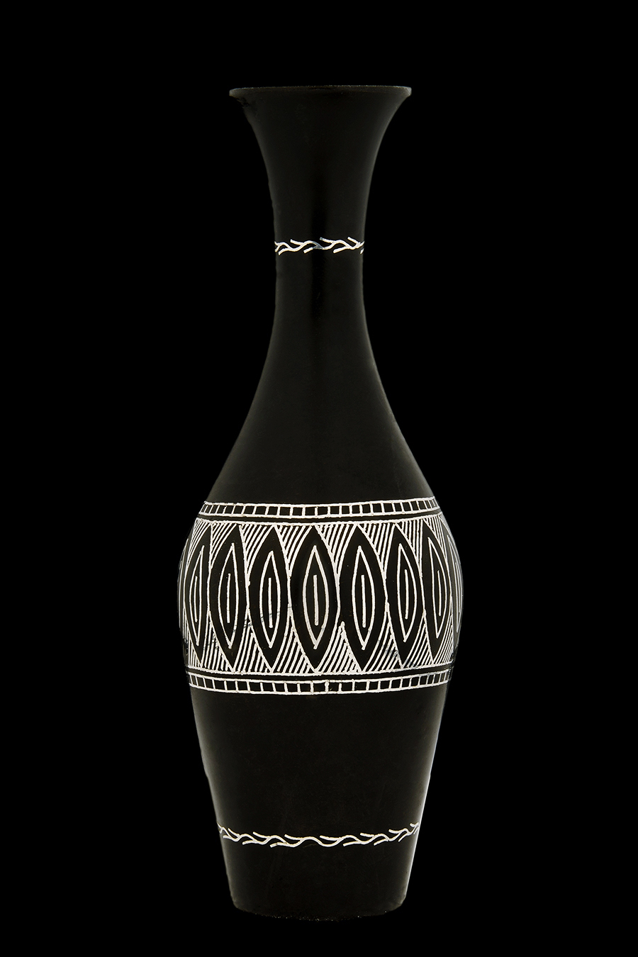Bottle Shaped Small Vase - Bidri Wire Work