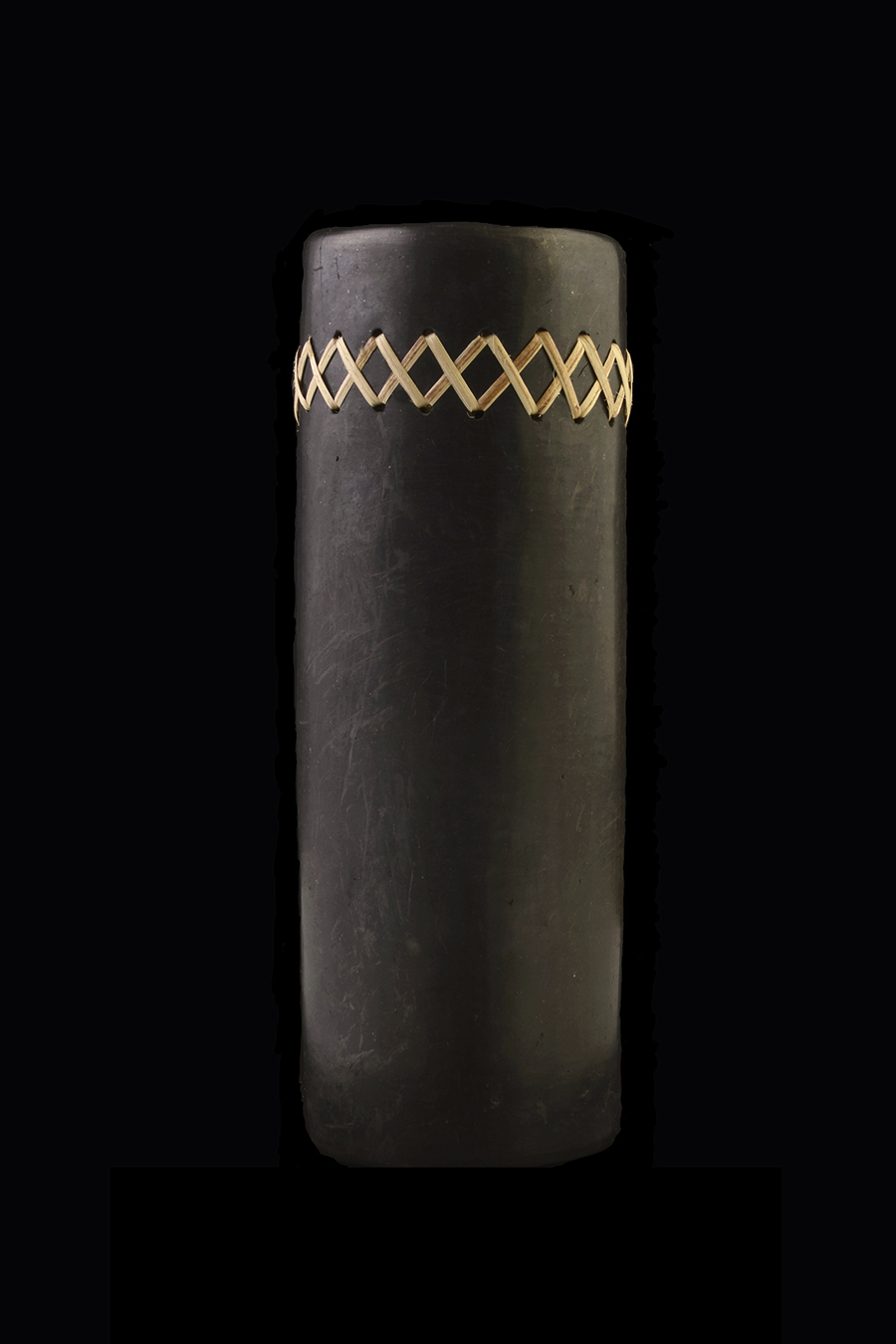 Cylindrical Flower Vase - Blackstone