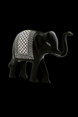 Decorative Elephant Big - Bidri Phuljhari work