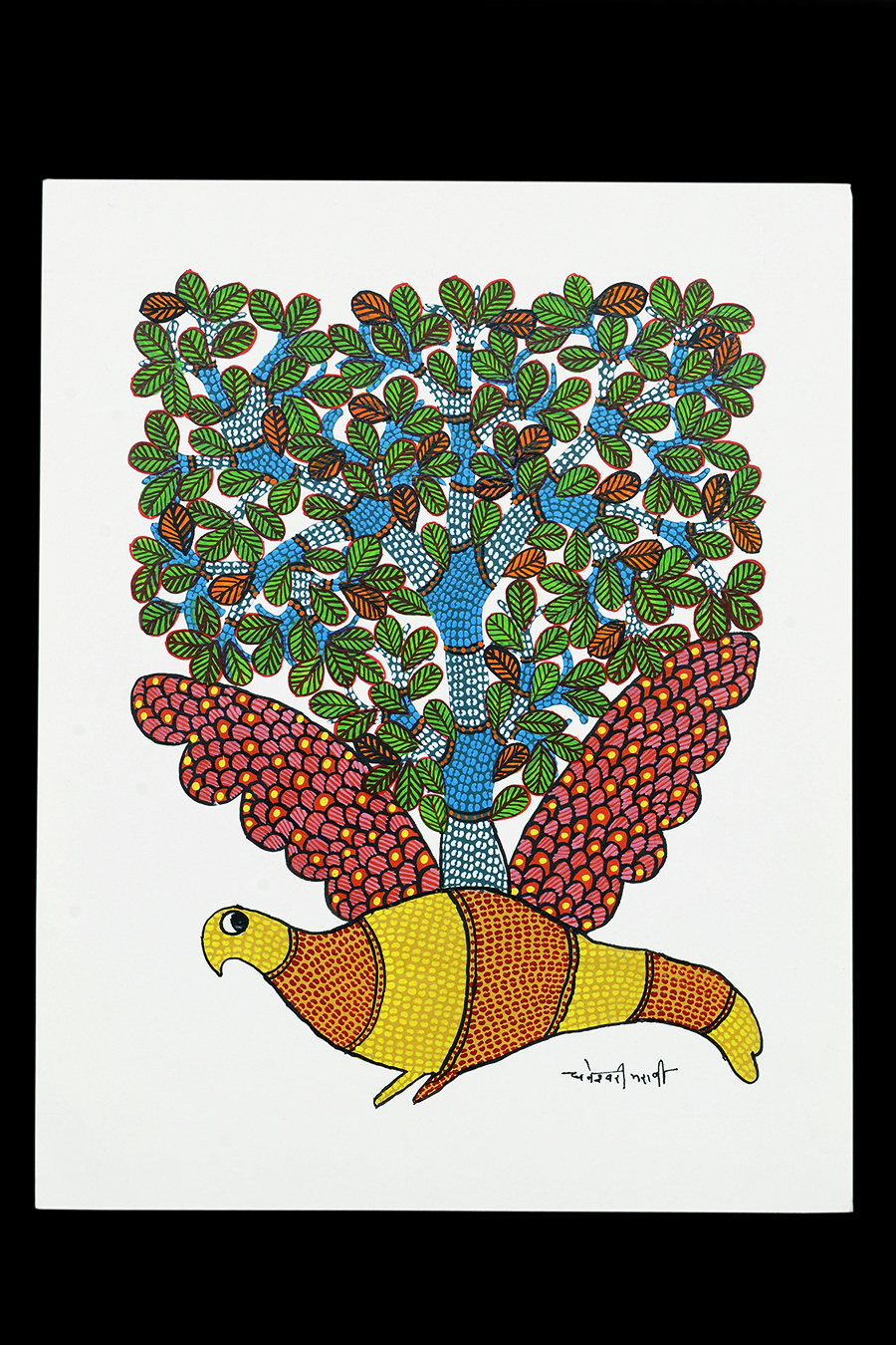Eagle - Gond Painting