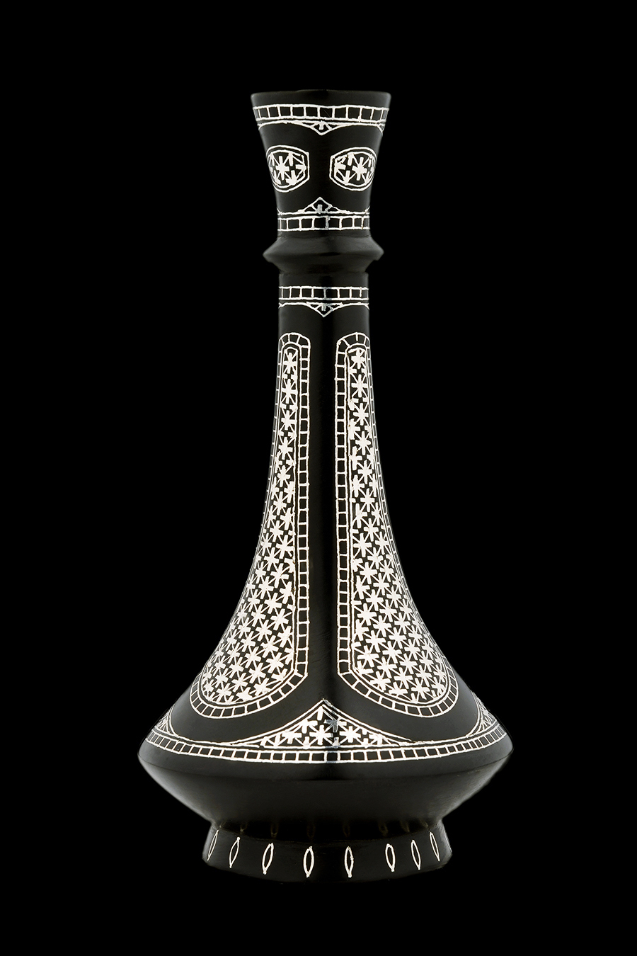 Flower Vase - Bidri Star Work