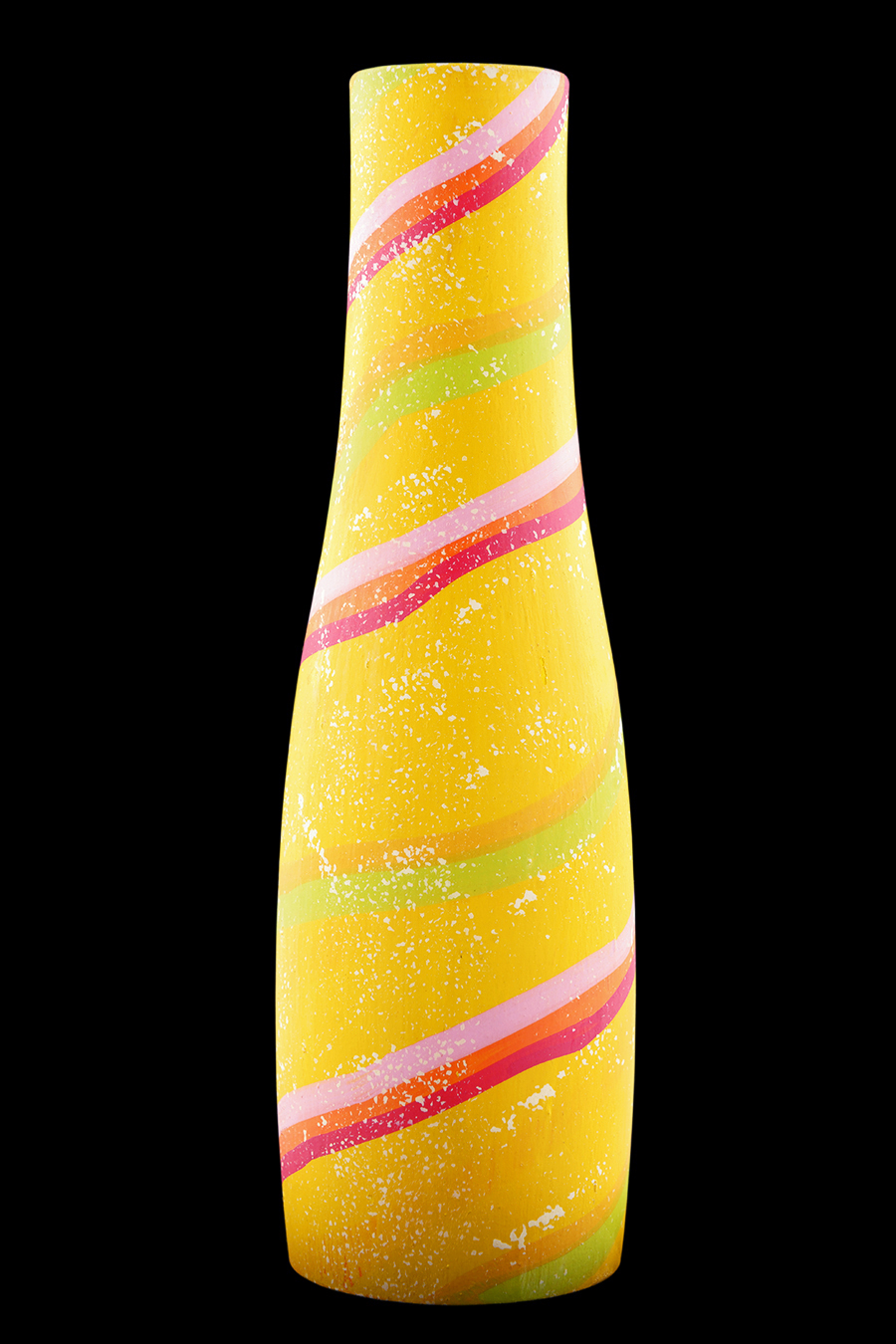 Handpainted Small Wooden Vase - Channapatna