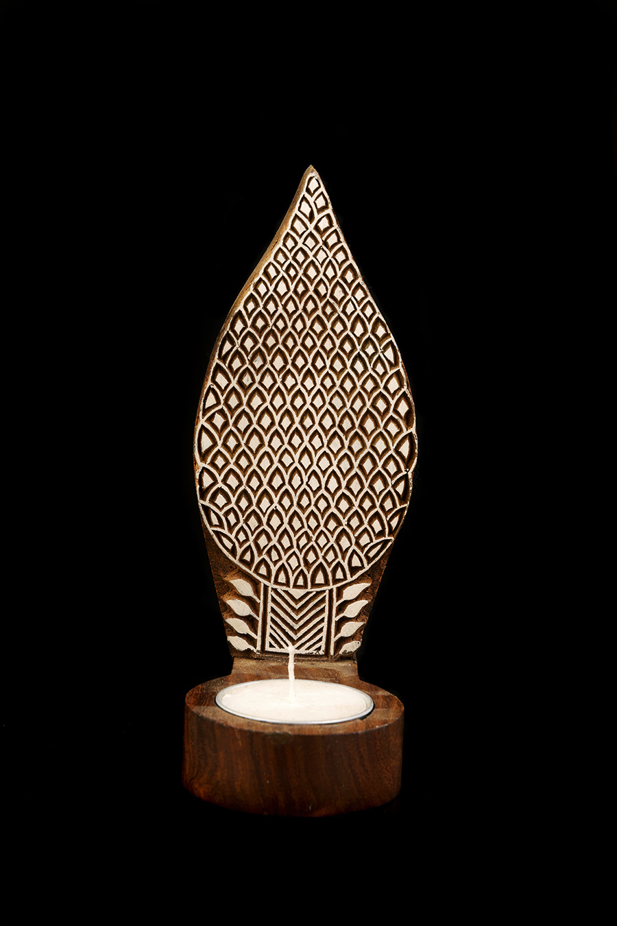 Hanging Tea Lights - Leaf Shaped