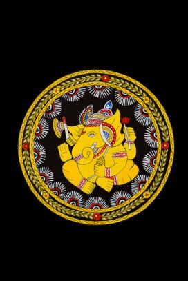 Lord Ganesh - Tikuli Painting