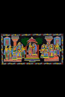 Lord Rama Wedding - Tikuli Painting