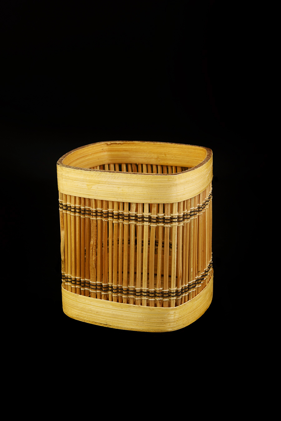 Pen Holder Square Shaped - Bamboo