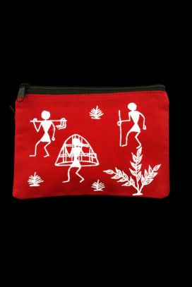 Purse with Warli Painting