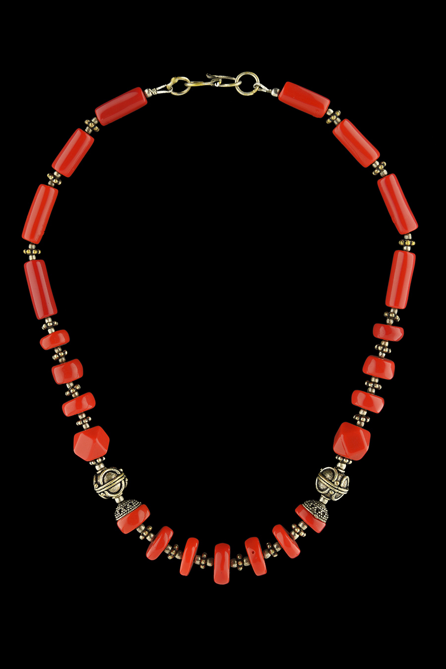Stylish Necklace - Red Coral 