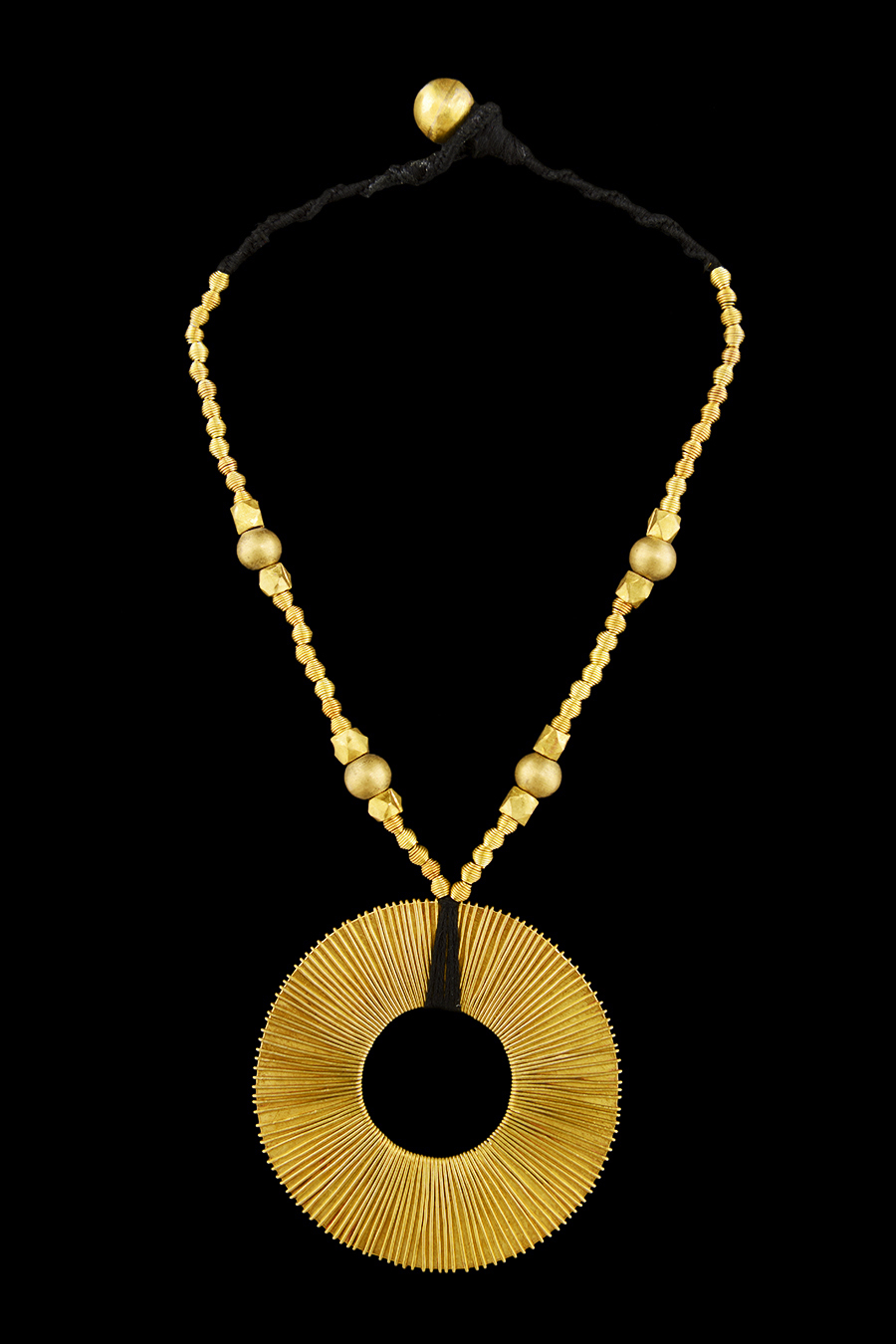 Tribal Necklace - Large Round Pendant